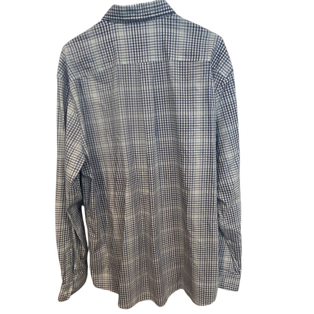 Johnnie-O Prep-Formance Shirt XL Mens Blue Plaid Long Sleeve Button Down Pocket - Picture 3 of 4